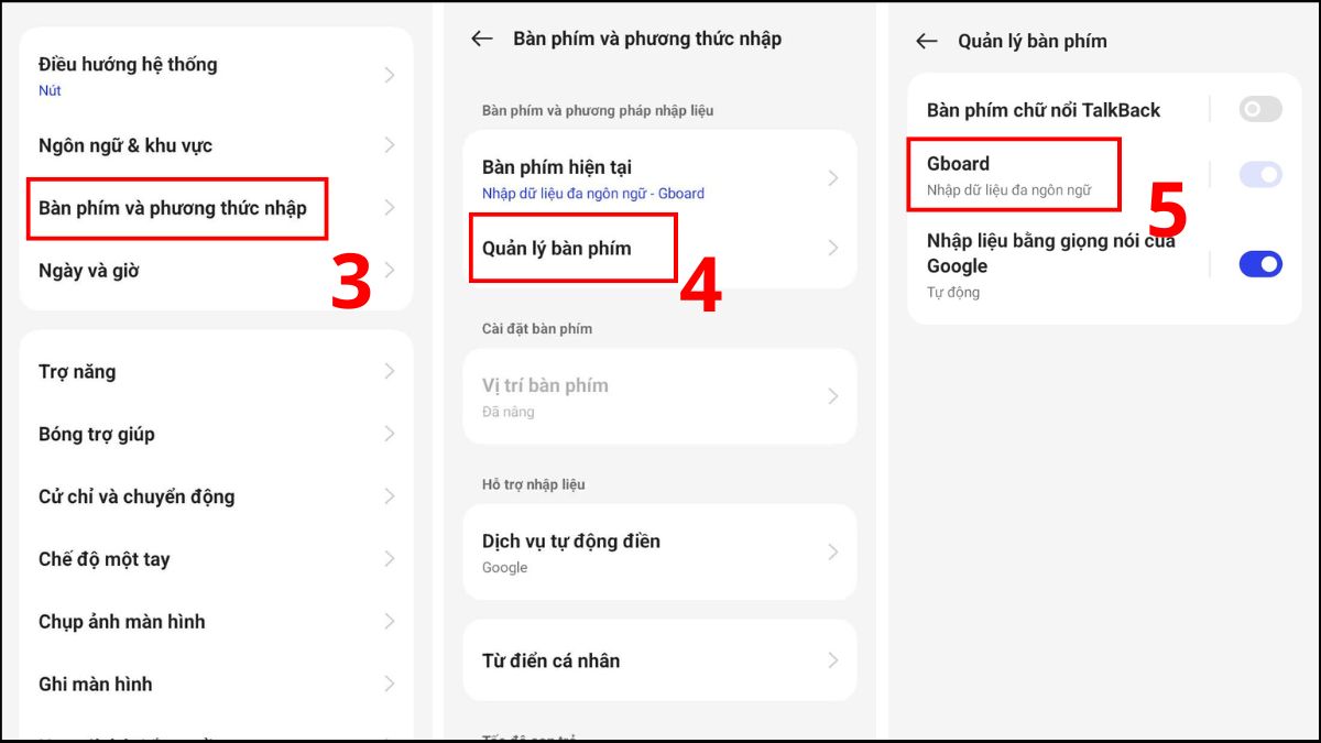 Cách tắt sửa lỗi chính tả trên OPPO trong Cài đặt bước 2