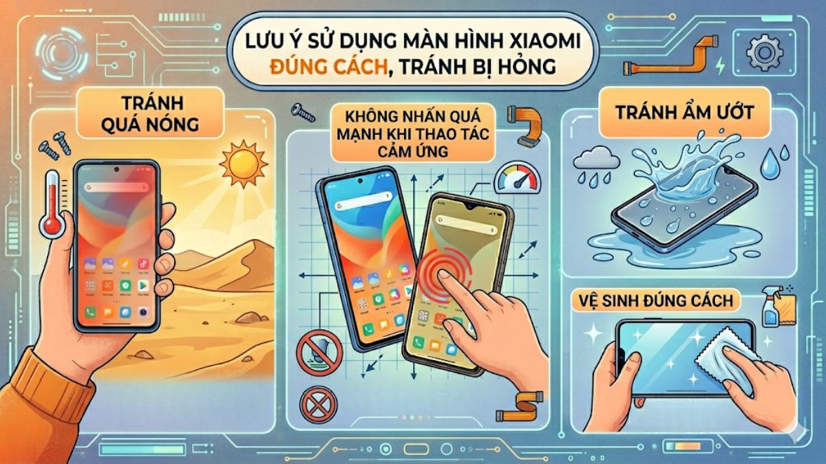Cách test màn hình Xiaomi và lưu ý