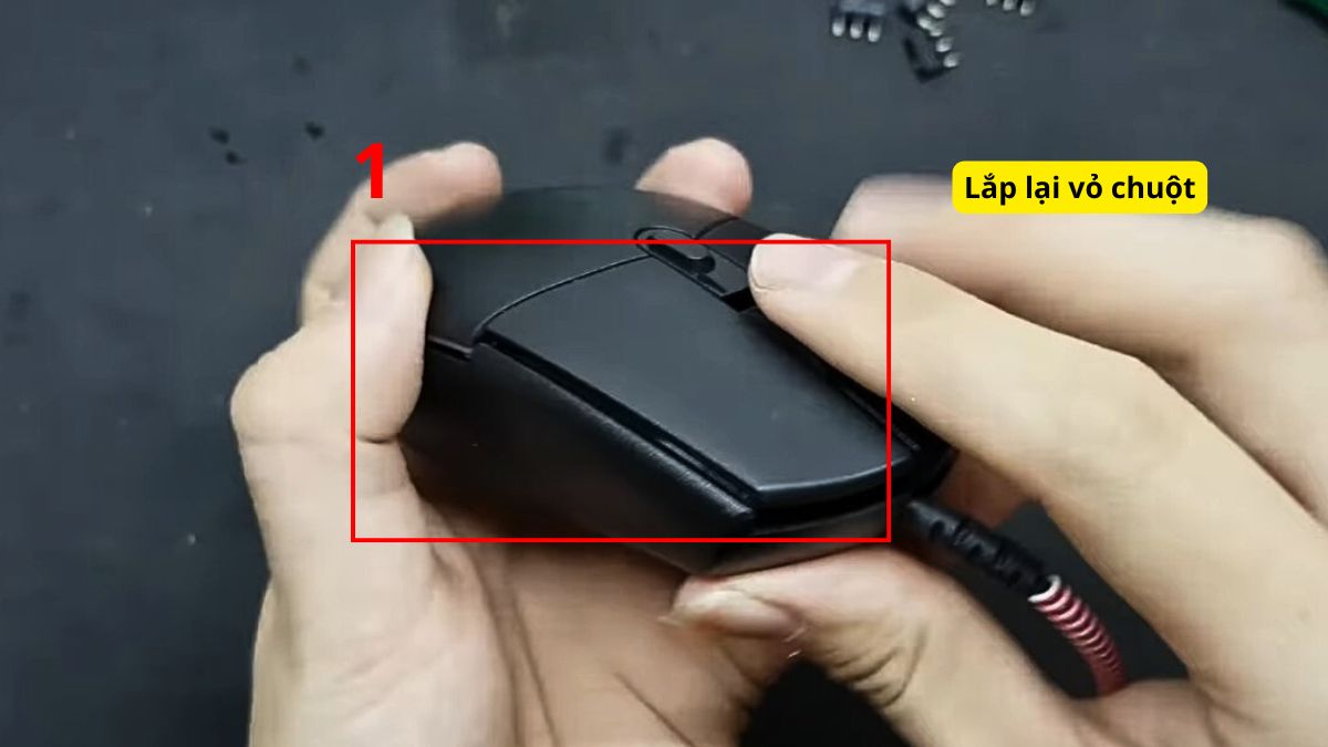 Cách tháo chuột Logitech và lắp lại bước 1