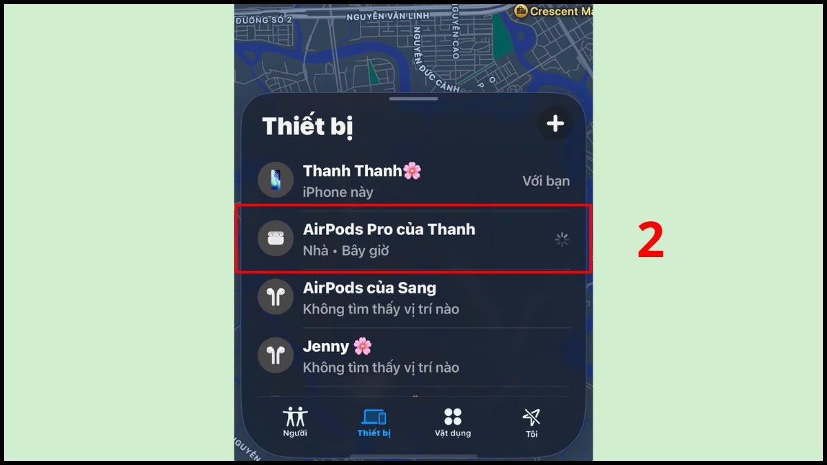 Cách tìm AirPods bị mất cả hộp bước 2