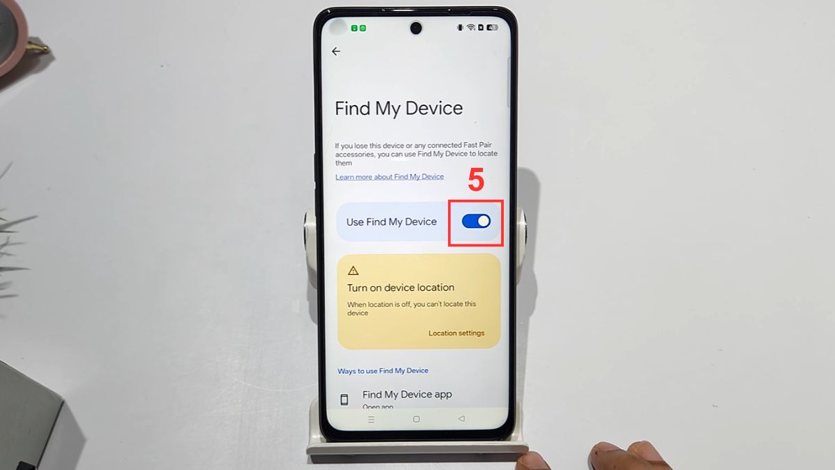 Cách tìm điện thoại OPPO bị mất - Kích hoạt Find My Phone bước 3