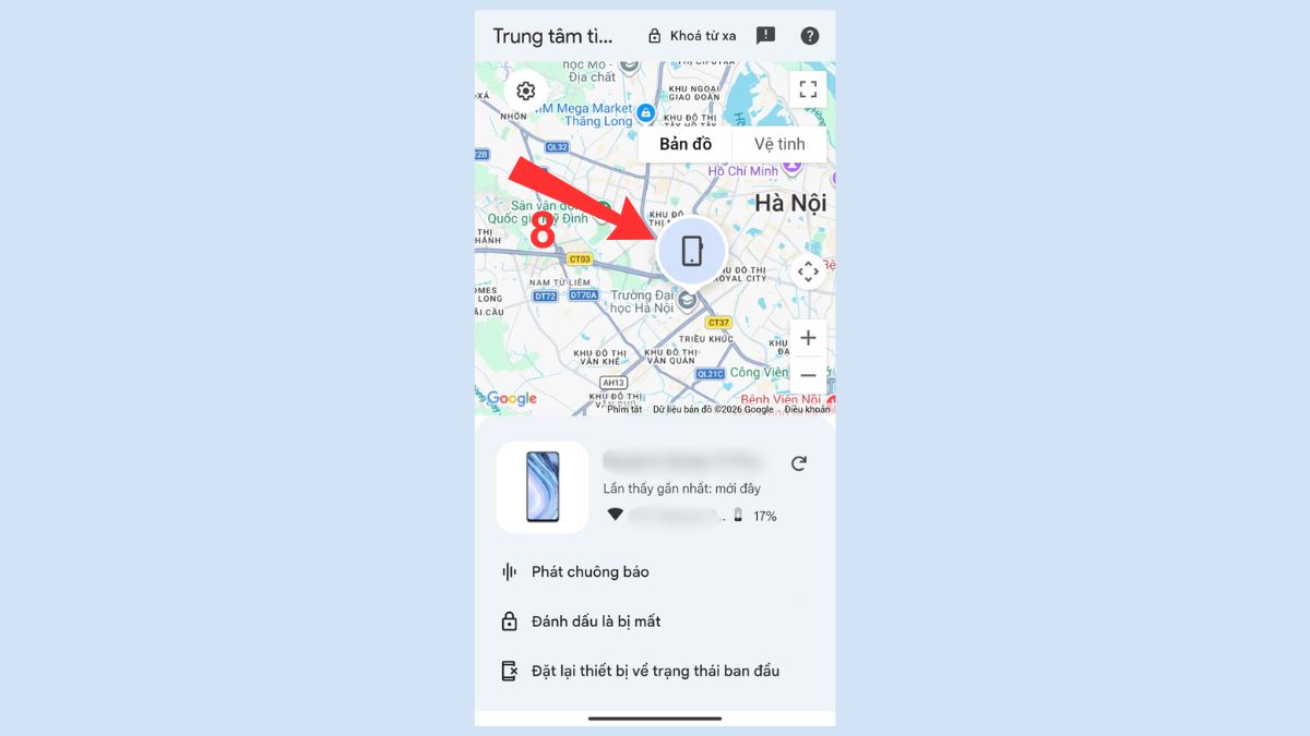 Cách tìm điện thoại OPPO bị mất bằng Find My Phone bước 3