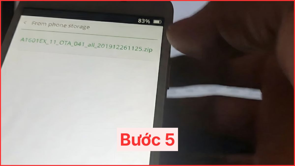 Cách up ROM OPPO từ Recovery Mode bước 5