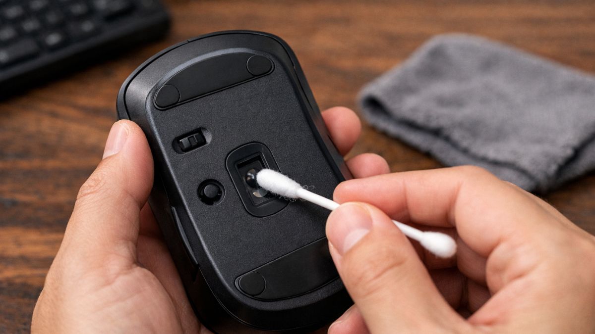 Cách vệ sinh chuột máy tính - Lau khô