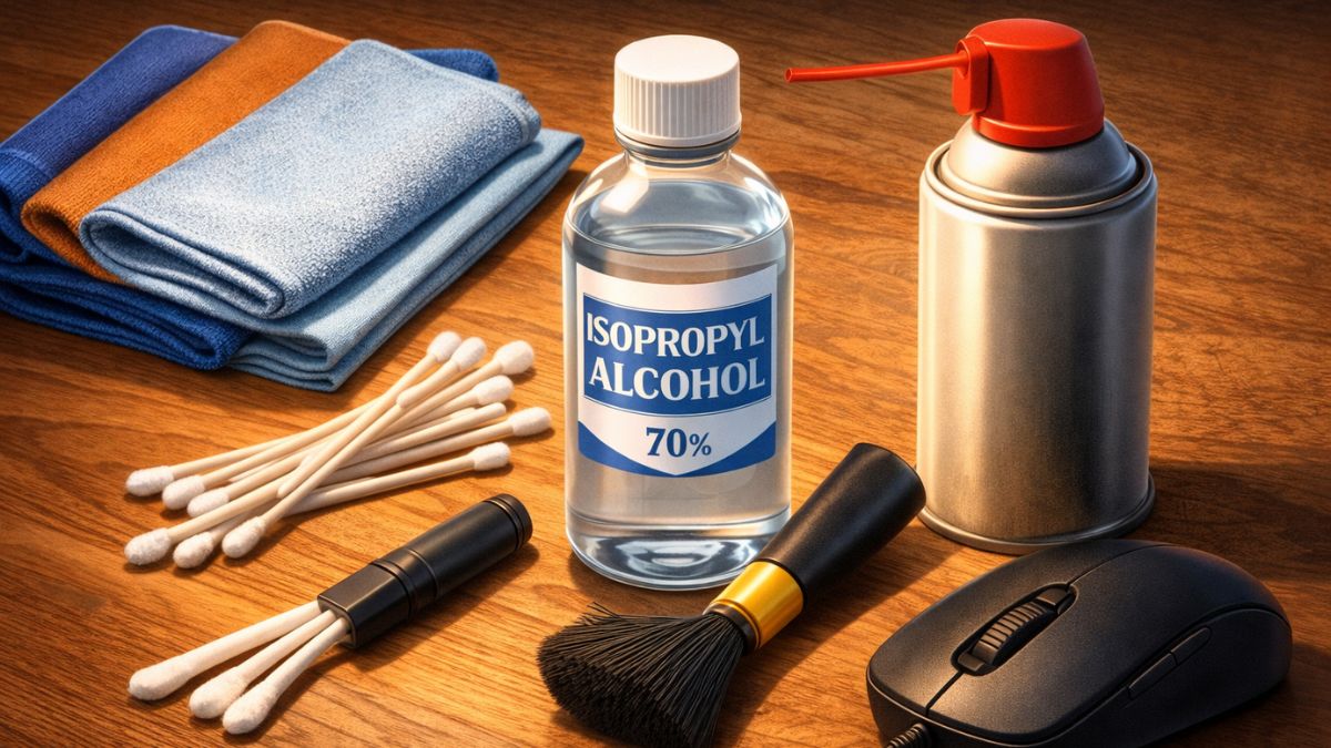 Dụng cụ dùng để vệ sinh chuột máy tính