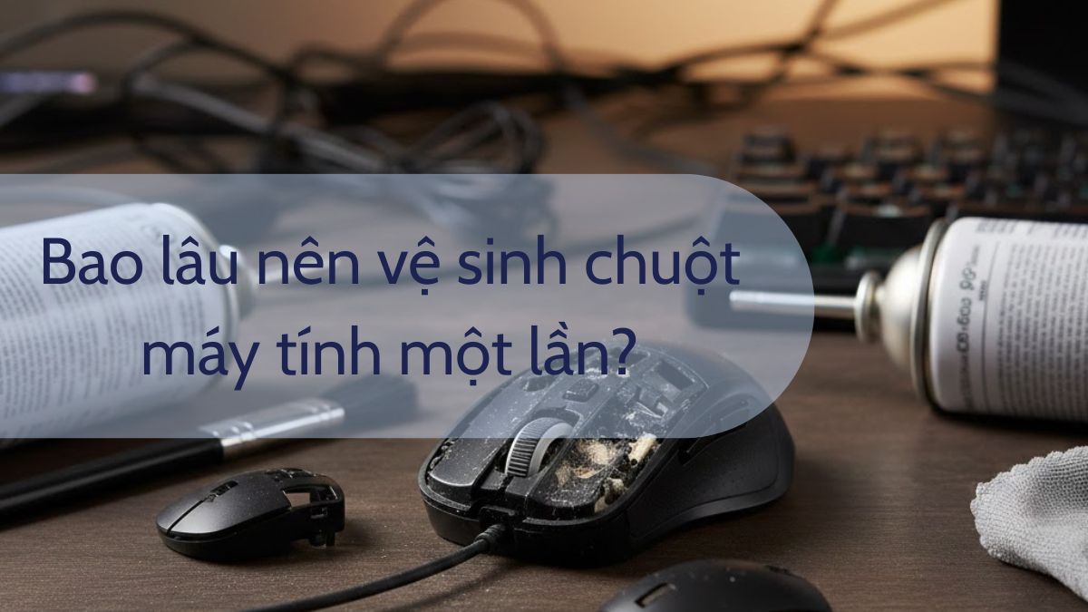 Nên vệ sinh chuột máy tính định kỳ