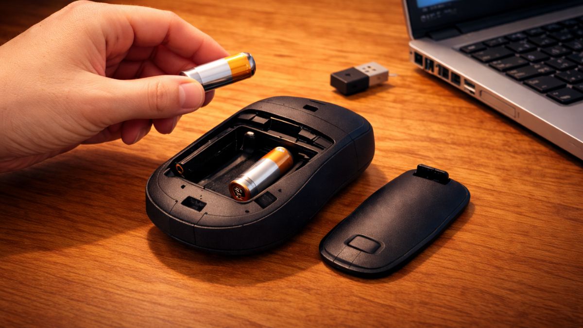 Cách vệ sinh chuột máy tính - Rút USB chuột không dây