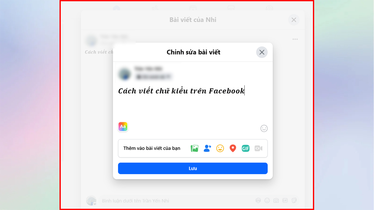 Tìm hiểu cách viết chữ kiểu trên Facebook