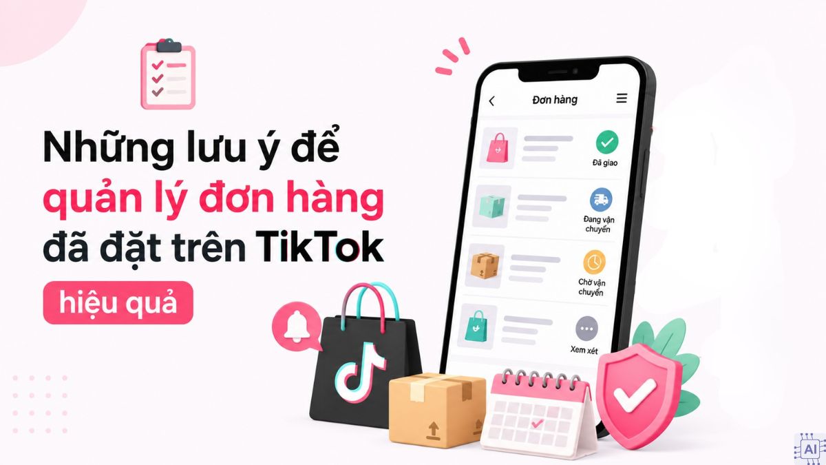 Cách xem đơn hàng đã đặt trên TikTok và các lưu ý