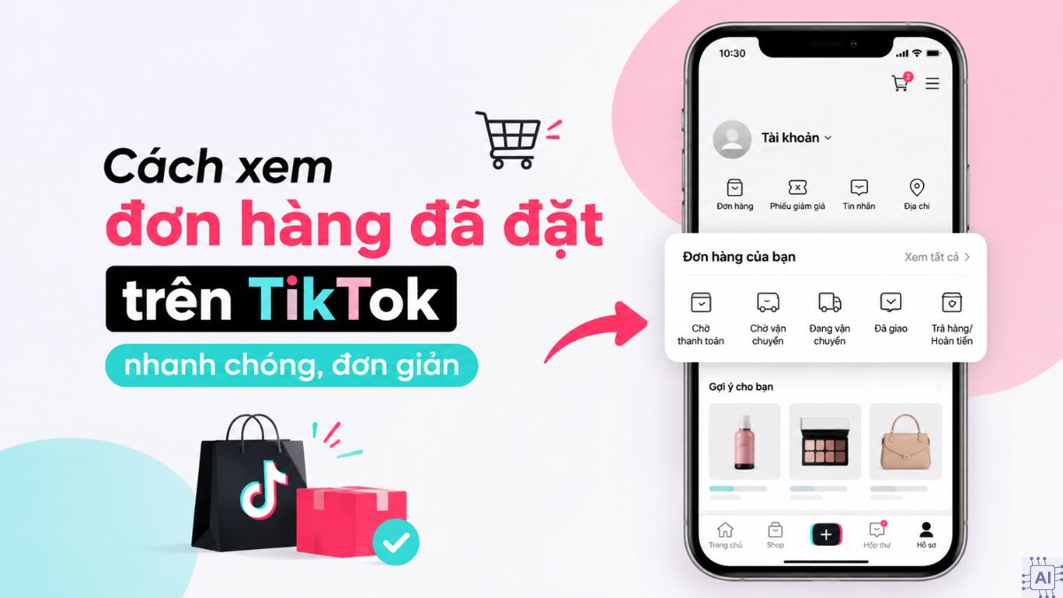 Cách xem đơn hàng đã đặt trên TikTok nhanh chóng, đơn giản