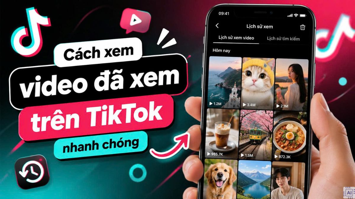 Cách xem video đã xem trên TikTok nhanh chóng