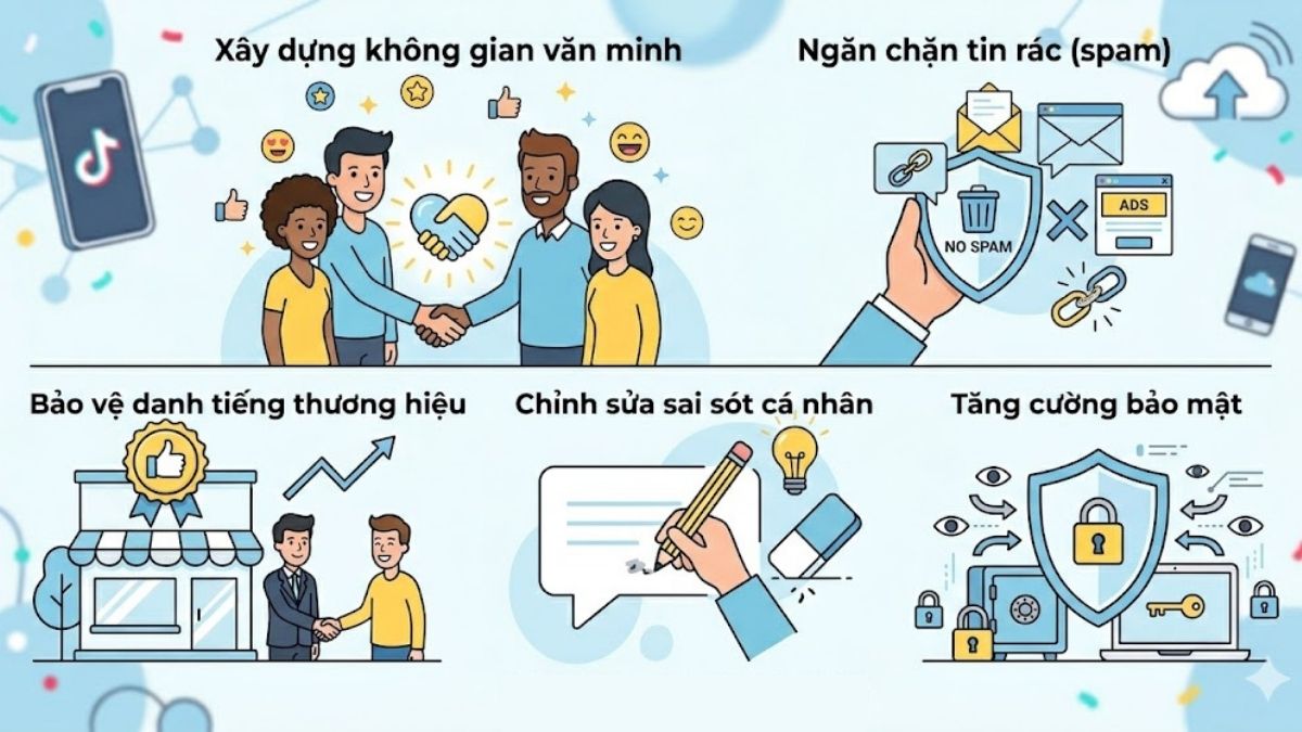 Tại sao nên áp dụng cách xóa bình luận trên TikTok