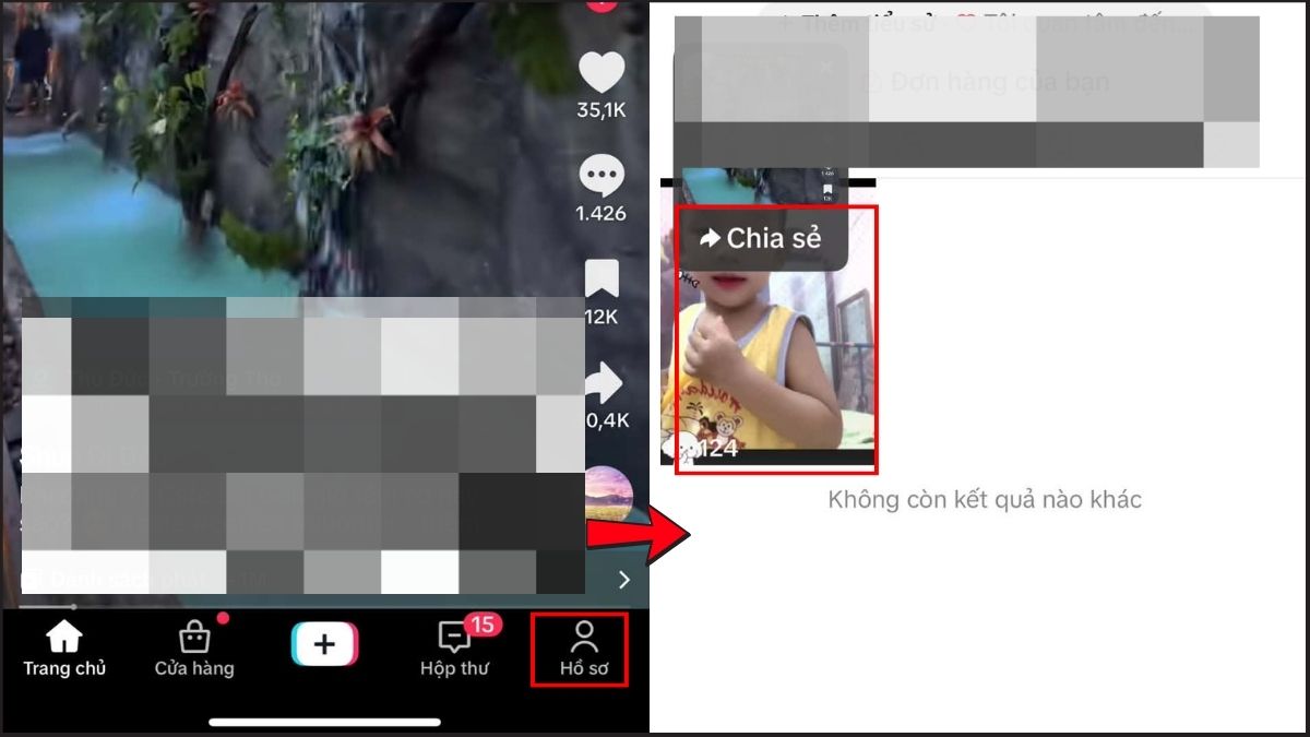 Cách xóa bình luận trên TikTok của người khác trên điện thoại bước 1