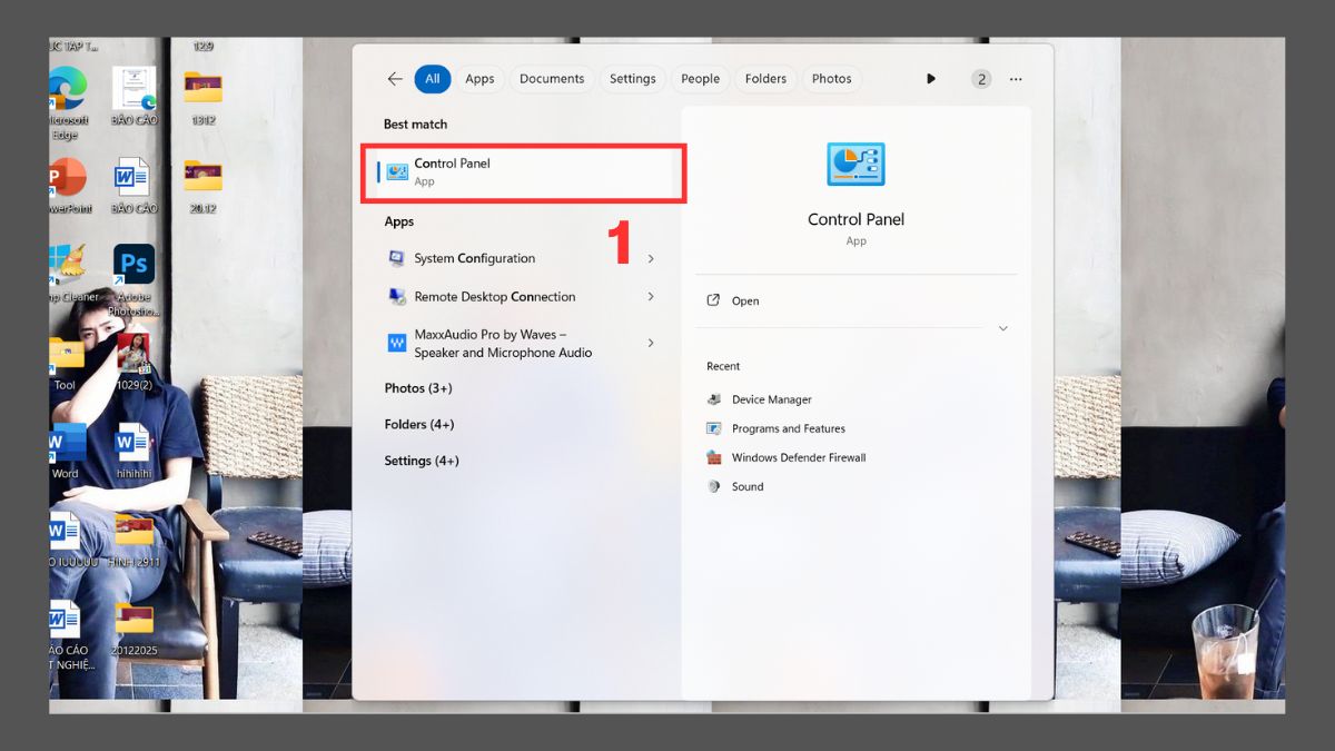 Cài đặt chuột máy tính trong Ease of Access Center - Cài đặt con trỏ chuột bước 1