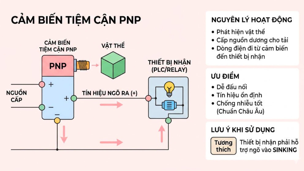 Cảm biến tiệm cận là gì? Cảm biến PNP