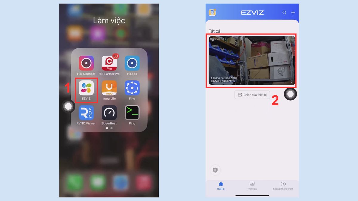 Sửa lỗi Camera Ezviz không nghe được tiếng - Cập nhật bước 1