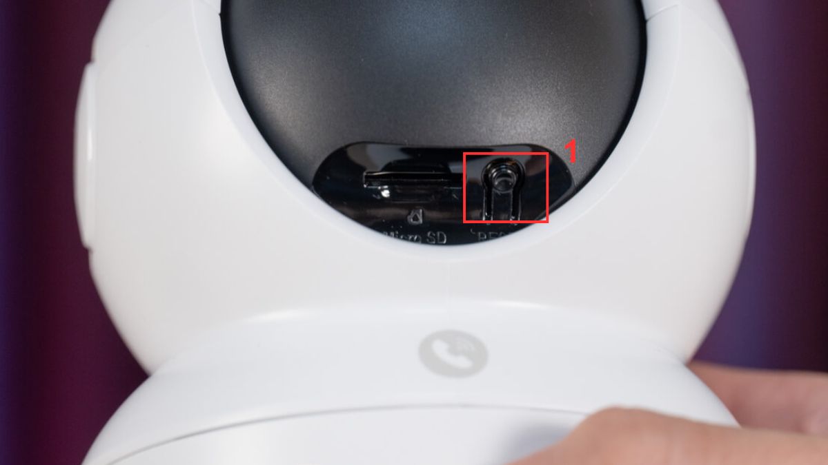Sửa lỗi Camera Ezviz không nghe được tiếng - Reset bước 1