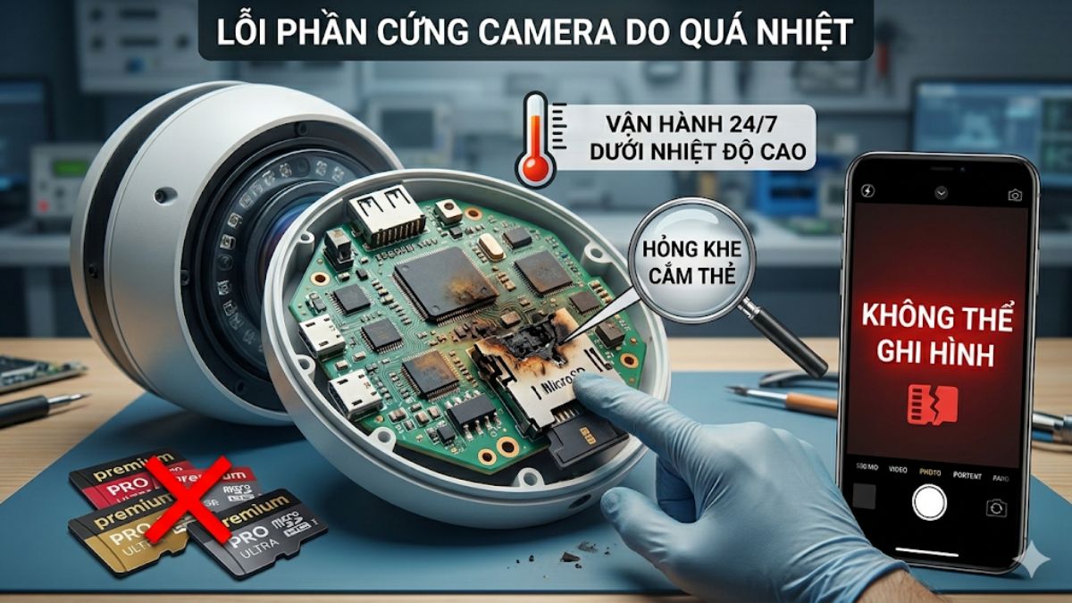 Camera không nhận thẻ nhớ do camera đọc thẻ nhớ kém