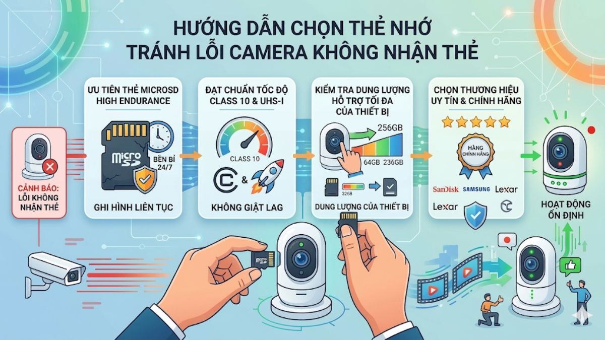Lưu ý để tránh mua phải camera không nhận thẻ nhớ