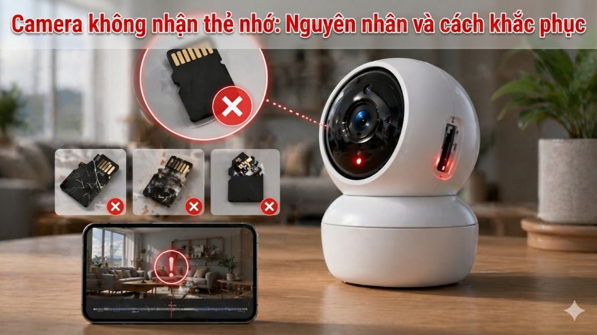 Camera không nhận thẻ nhớ: Nguyên nhân và cách khắc phục