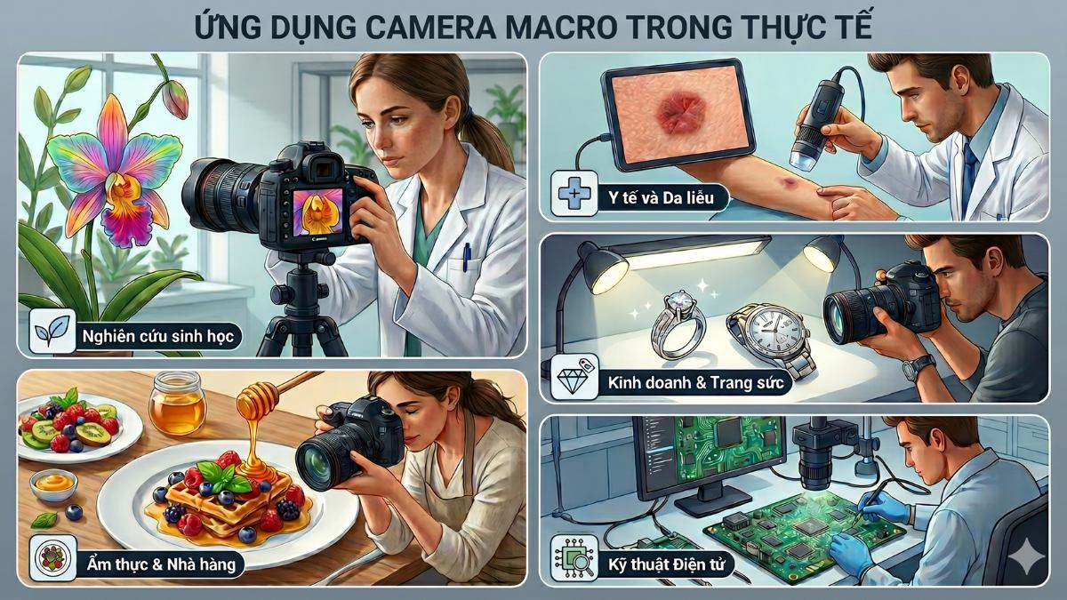 Ứng dụng của Camera Macro là gì? 