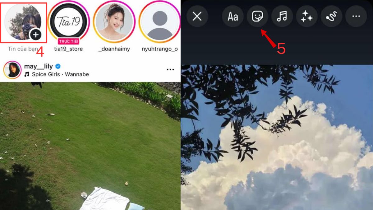 Cách làm link câu hỏi ẩn danh trên Instagram bước 4, 5