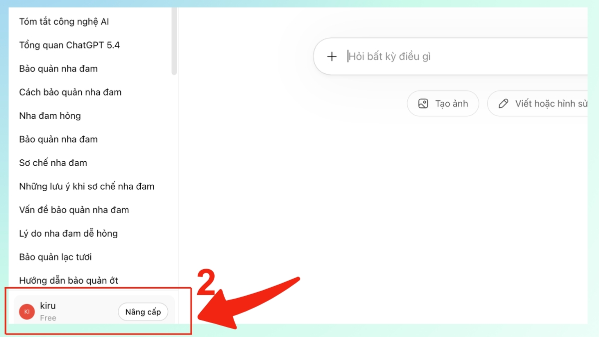 ChatGPT 5.4 có gì mới? Cách đăng ký bước 2