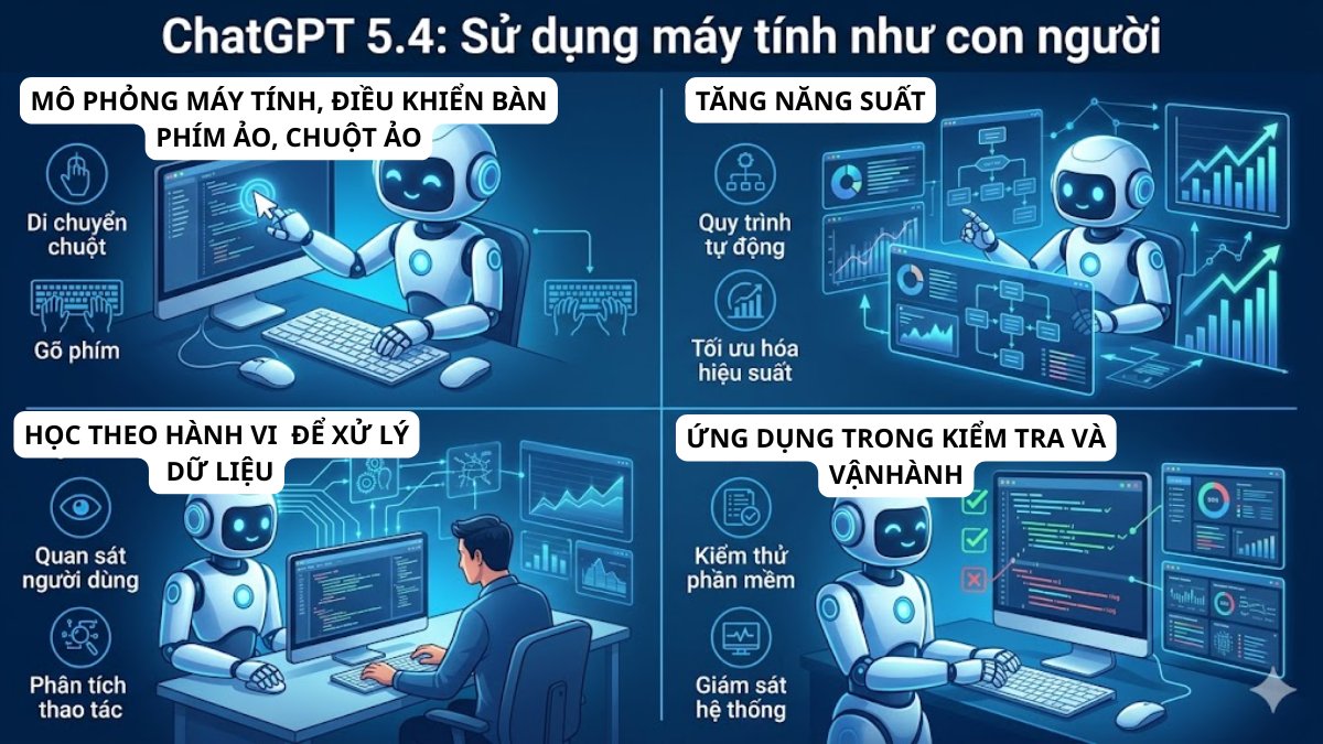 ChatGPT 5.4 có gì mới? Dùng máy tính như con người