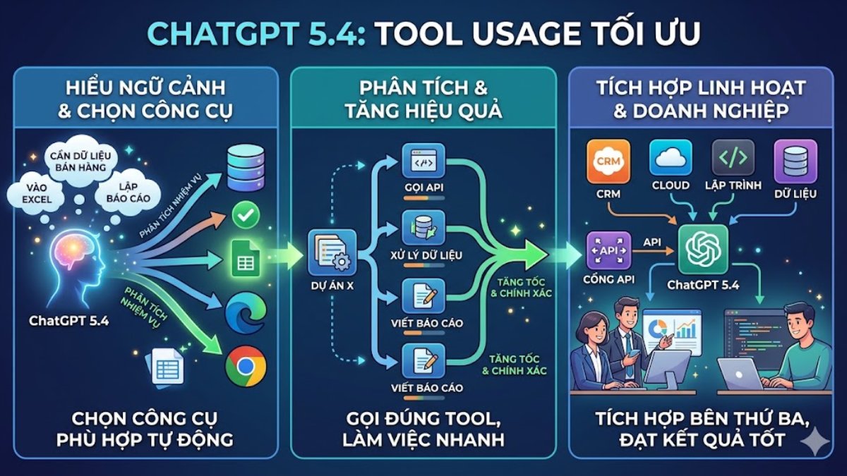 ChatGPT 5.4 có gì mới? Tool usage tối ưu hơn