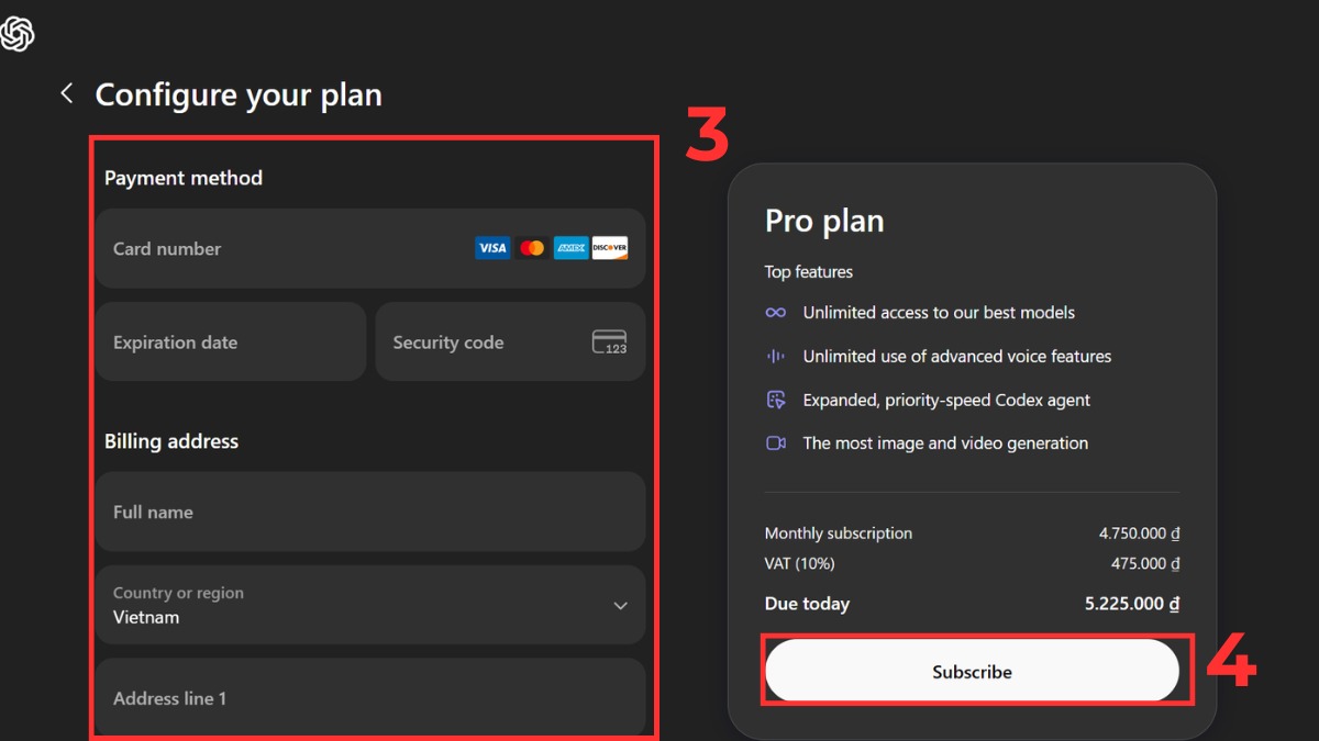 Cách nâng cấp ChatGPT 5.0 bước 3