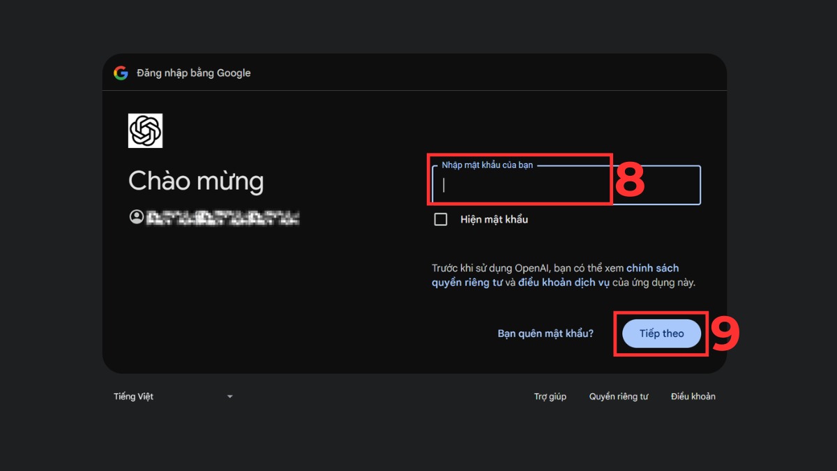 Cách đăng ký ChatGPT 5.0 miễn phí bước 3-2