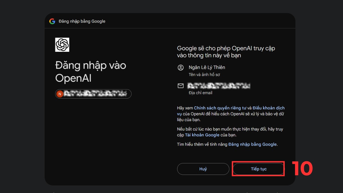 Cách đăng ký ChatGPT 5.0 miễn phí bước 4