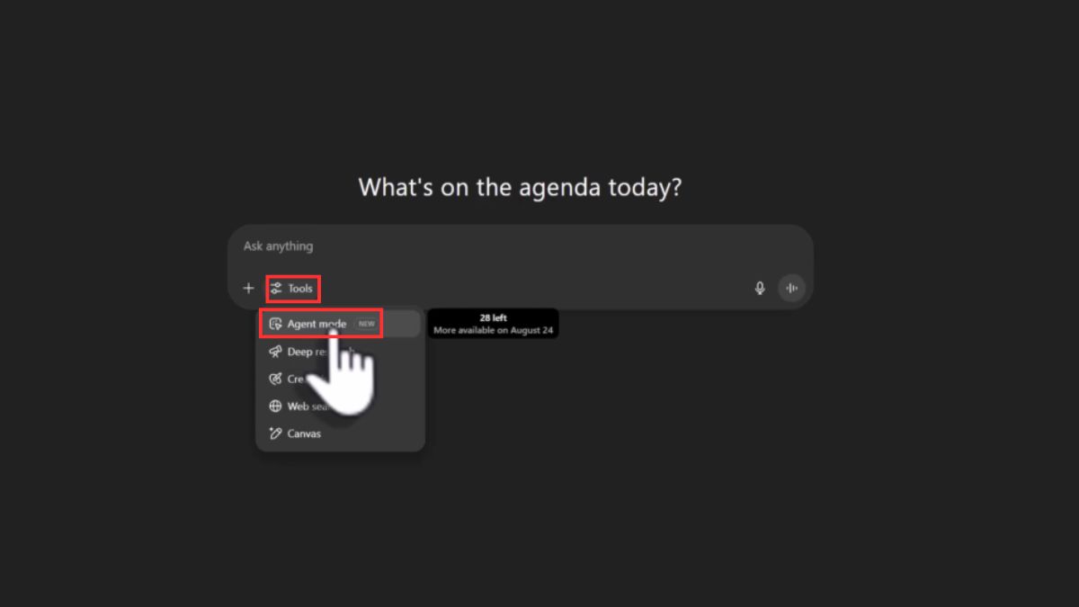 Cách sử dụng ChatGPT Agent - Kích hoạt Agent Mode