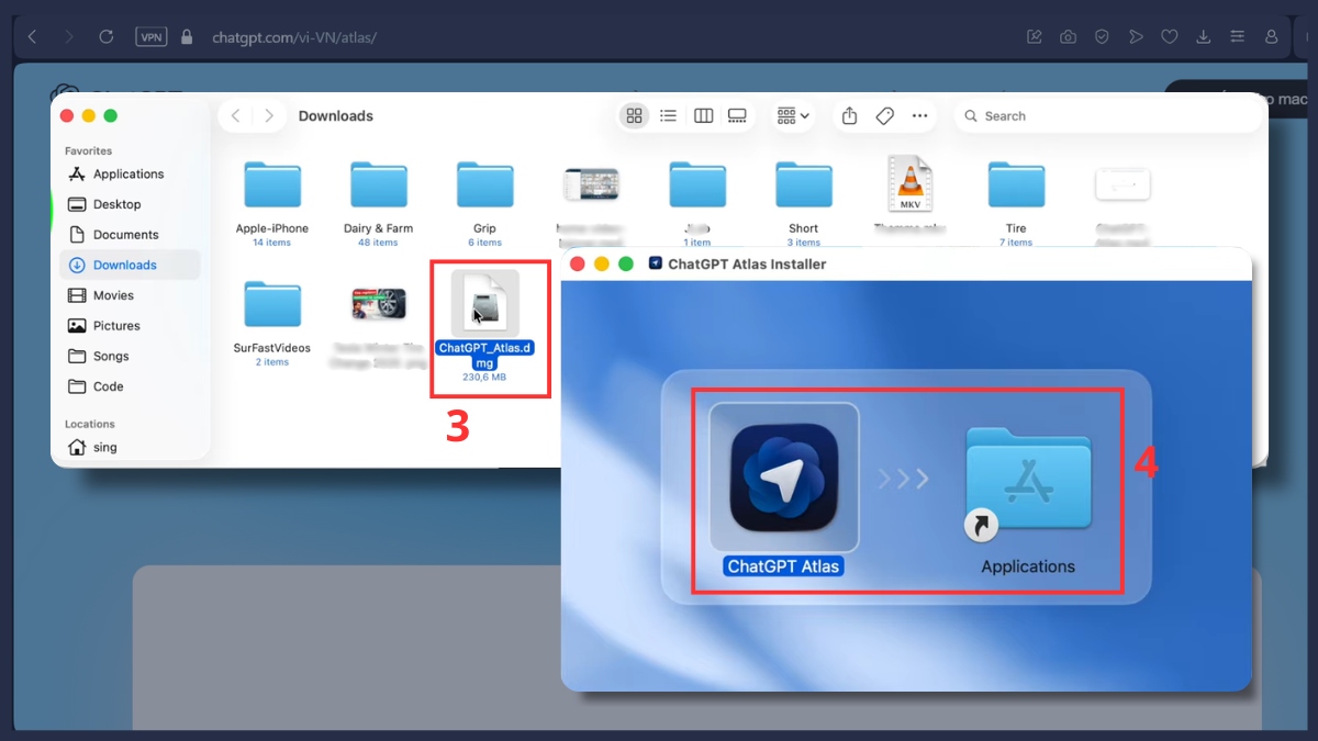 Tải ChatGPT Atlas - bước 2