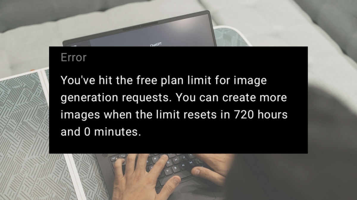 ChatGPT bị giới hạn tin nhắn kèm hình ảnh, tệp