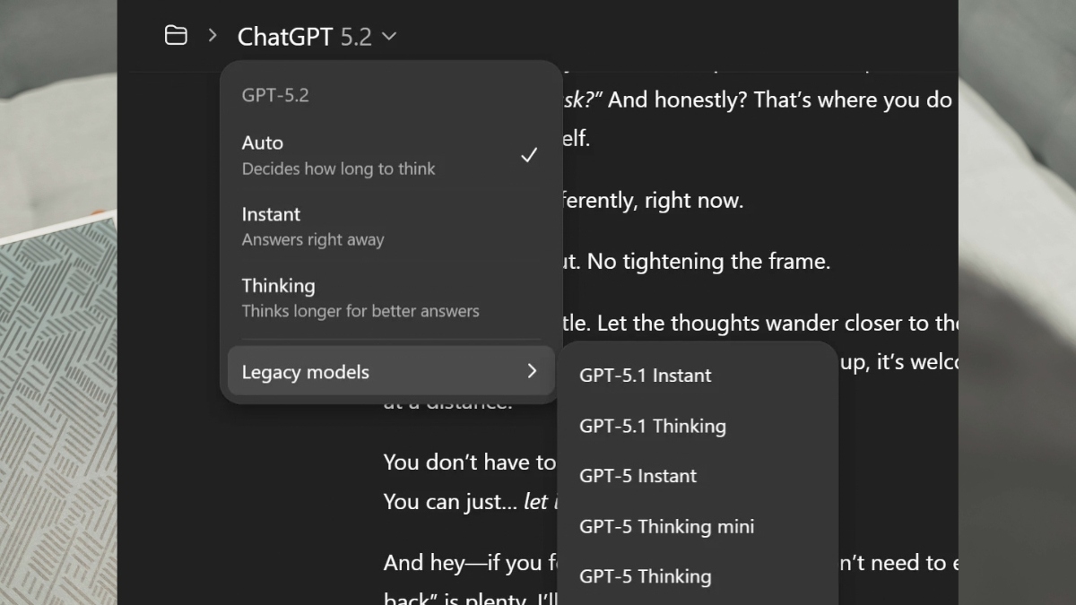 Khắc phục ChatGPT bị giới hạn tin nhắn - Chuyển linh hoạt giữa các mô hình