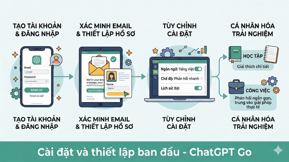 Cài đặt ChatGPT Go