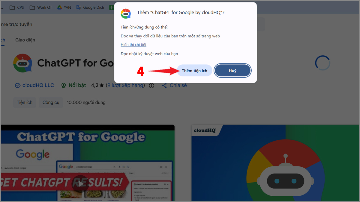 Cách làm ChatGPT vs Google hiển thị song song bước 3