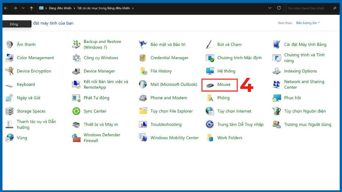 Cách chỉnh DPI chuột Logitech trong cài đặt Windows bước 2
