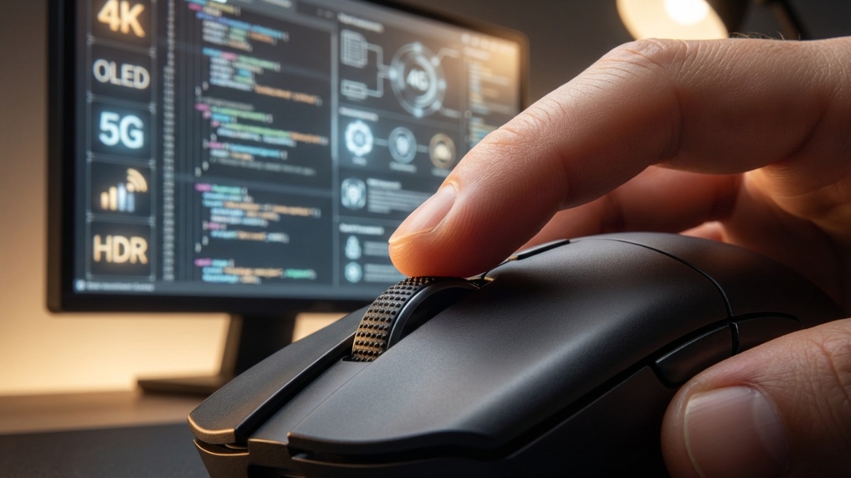 Chức năng của chuột máy tính - Cuộn trang