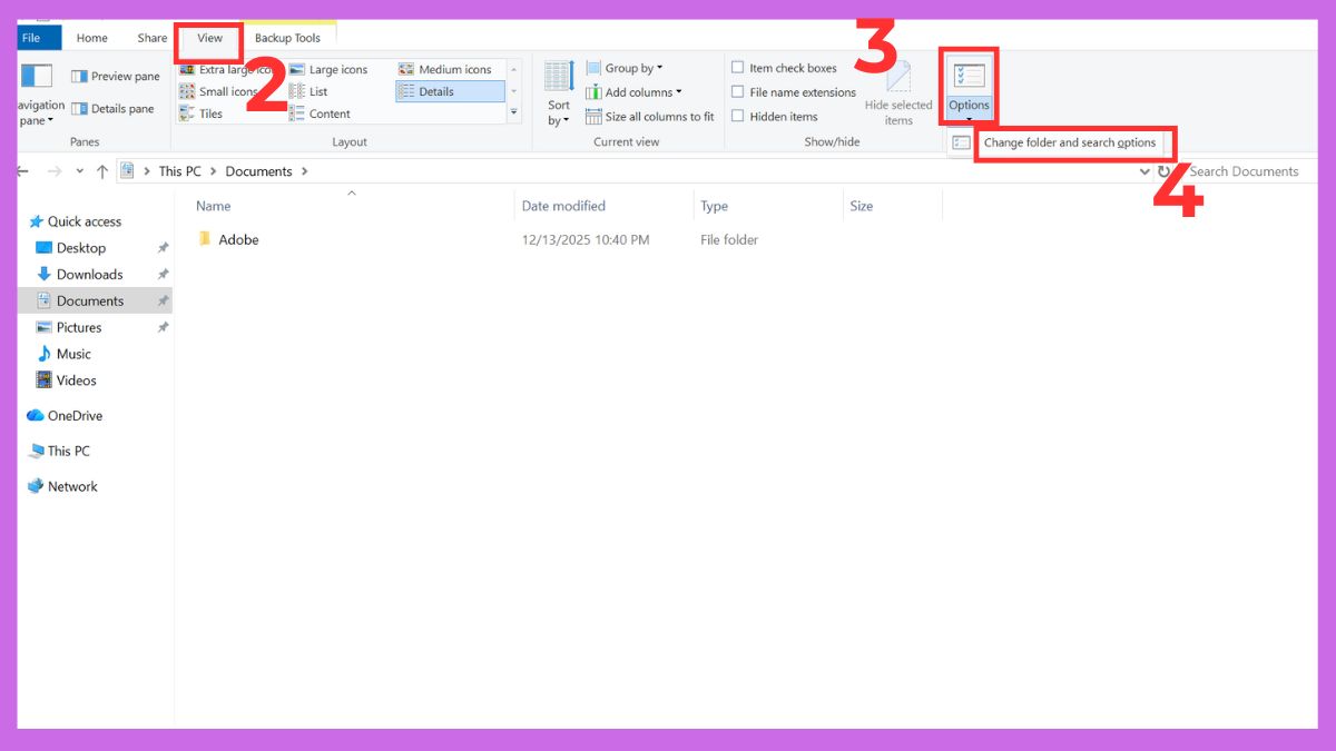 Cách sửa chuột bị double click - Cài đặt mở thư mục bằng 1 click bước 2