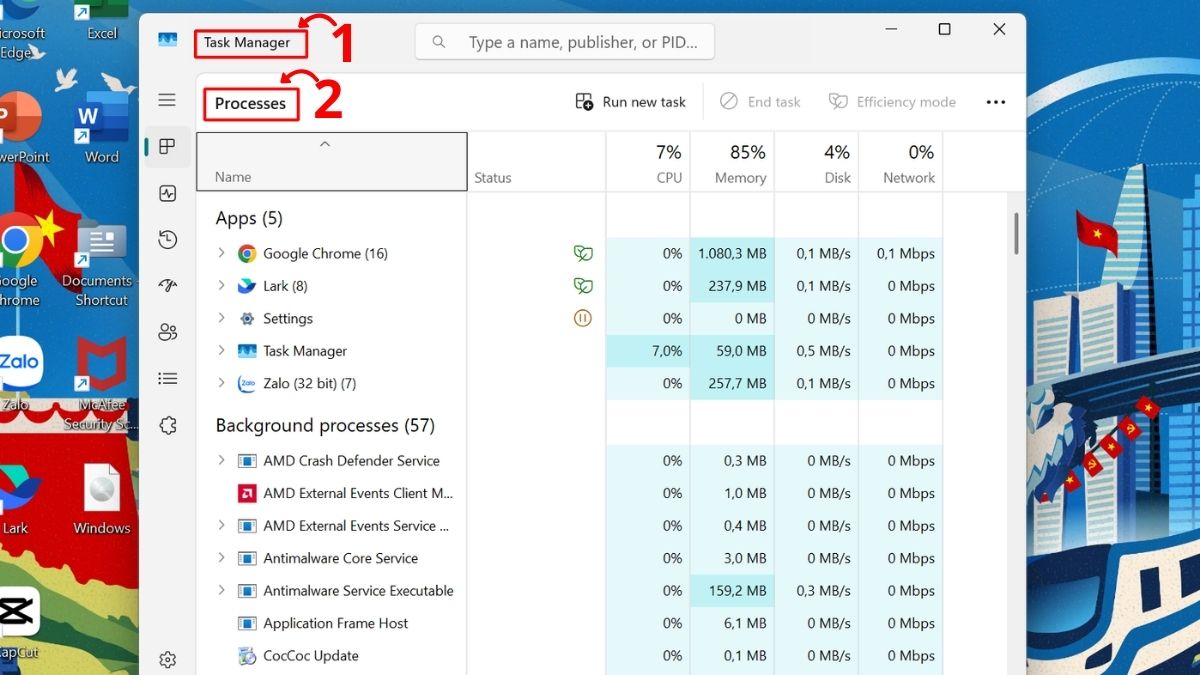 Khắc phục lỗi chuột bị giật lag Win 11 - Tắt phần mềm xung đột bước 1