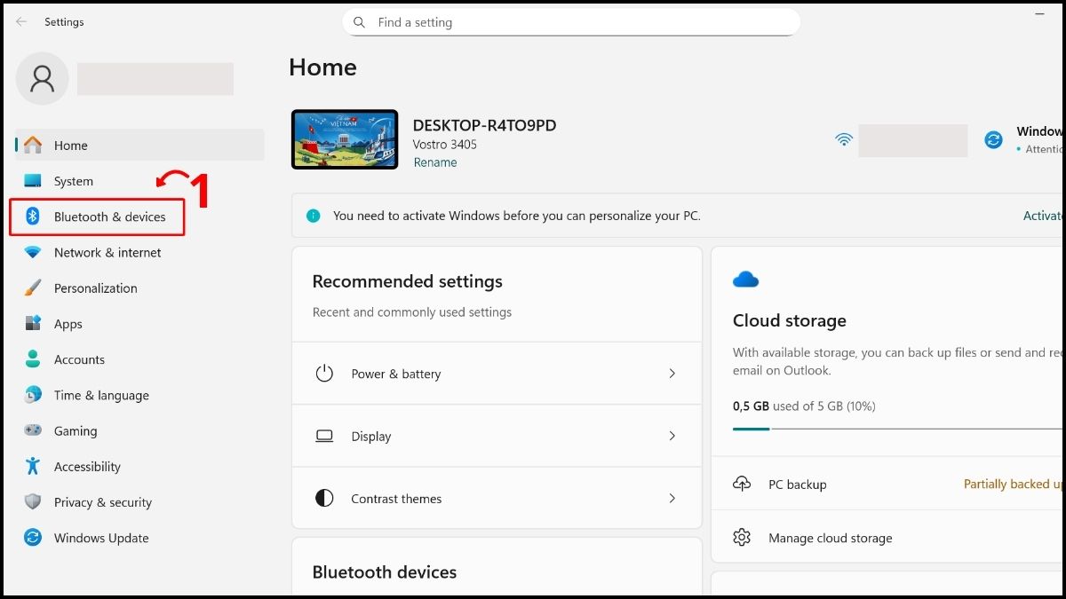 Khắc phục lỗi chuột bị giật lag Win 11 - Tắt Enhance pointer precision bước 1
