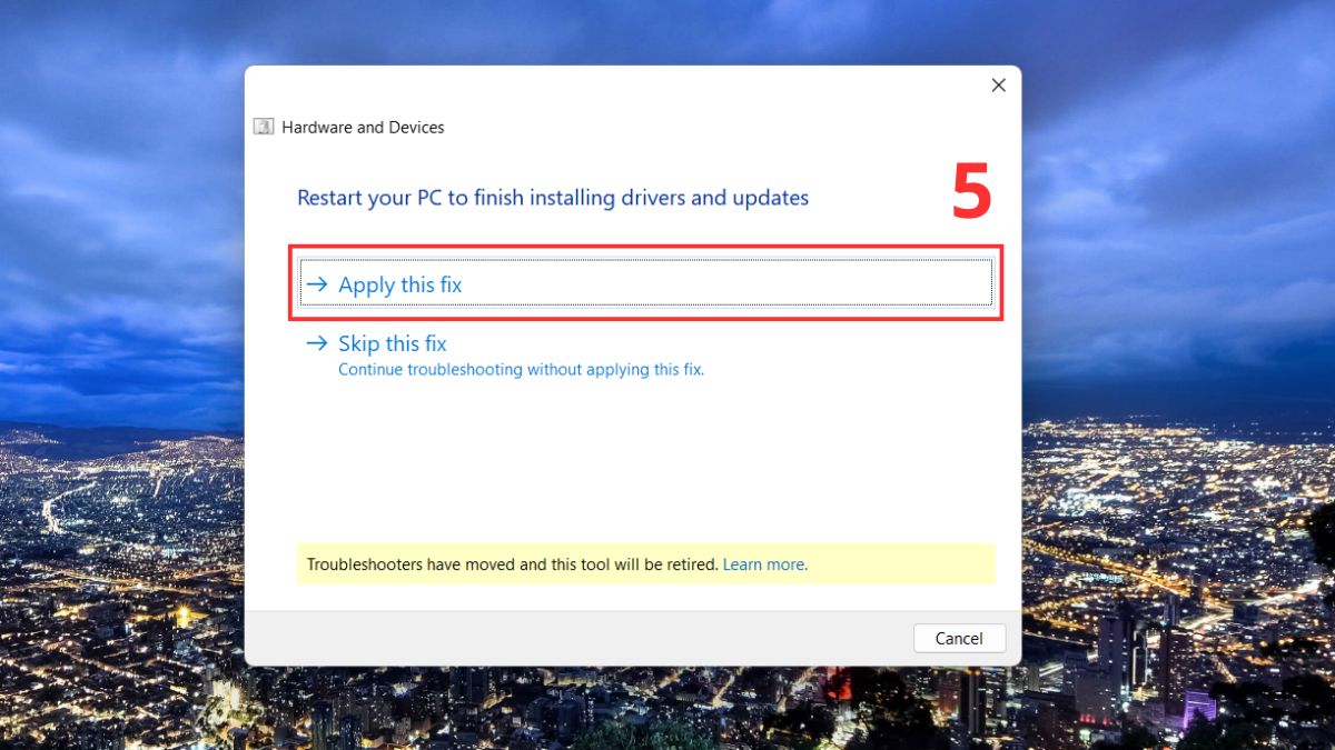 Sửa lỗi chuột máy tính bị nhảy lung tung - Dùng trình gỡ lỗi Troubleshoot bước 4