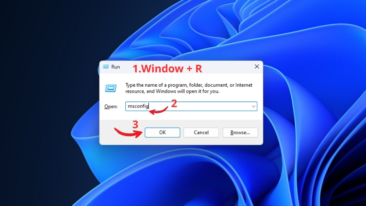 Sửa lỗi chuột máy tính tự di chuyển - Bật chế độ Clean Boot State bước 1