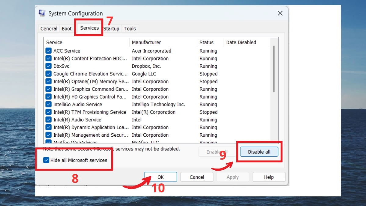 Sửa lỗi chuột máy tính tự di chuyển - Bật chế độ Clean Boot State bước 3
