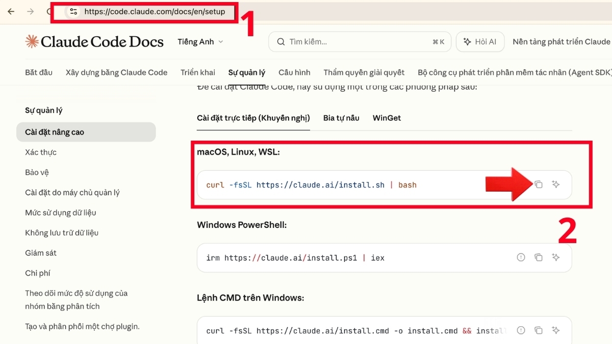 Cách cài đặt Claude Code là gì? Bước 1