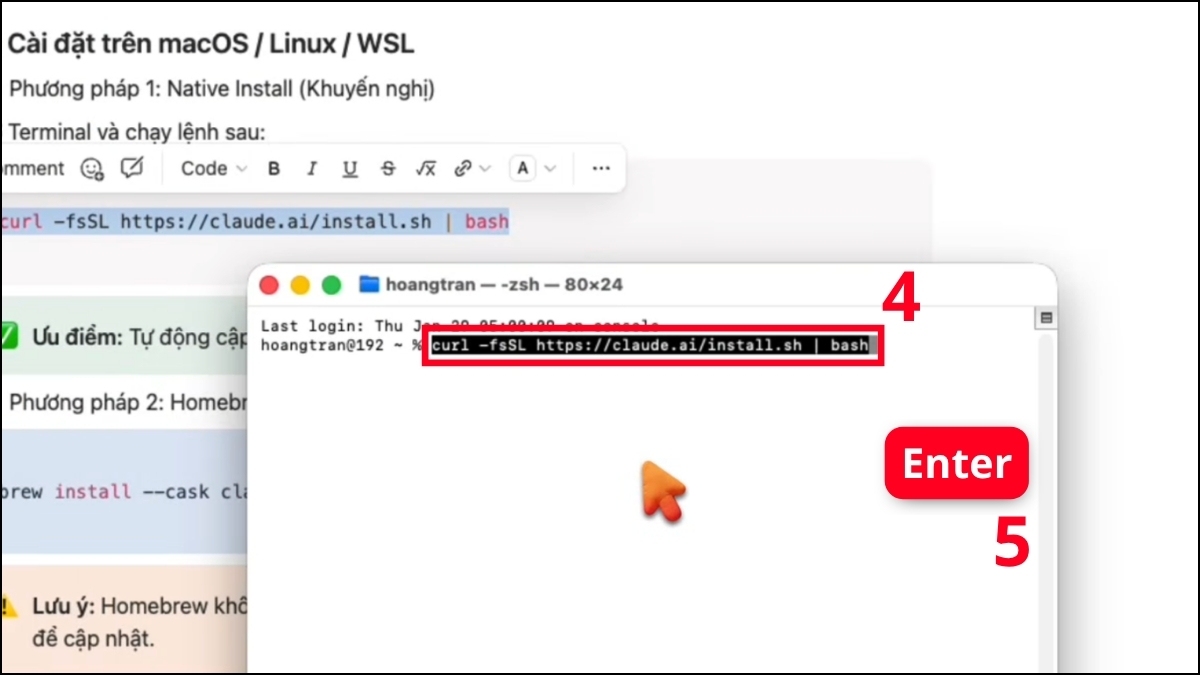 Cách cài đặt Claude Code là gì? Bước 2-2