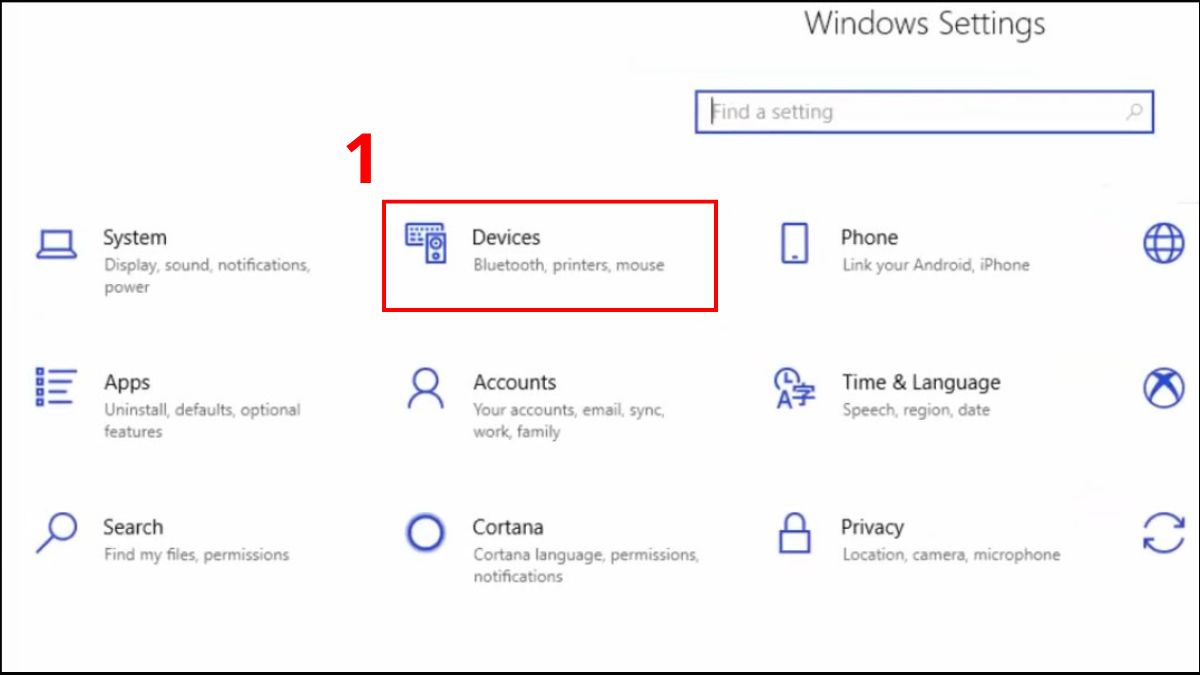 Sửa lỗi cuộn chuột bị ngược trong Settings bước 1
