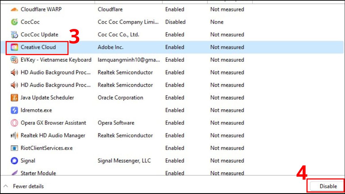 Khắc phục lỗi cuộn chuột bị ngược - Kiểm tra phần mềm xung đột bước 3